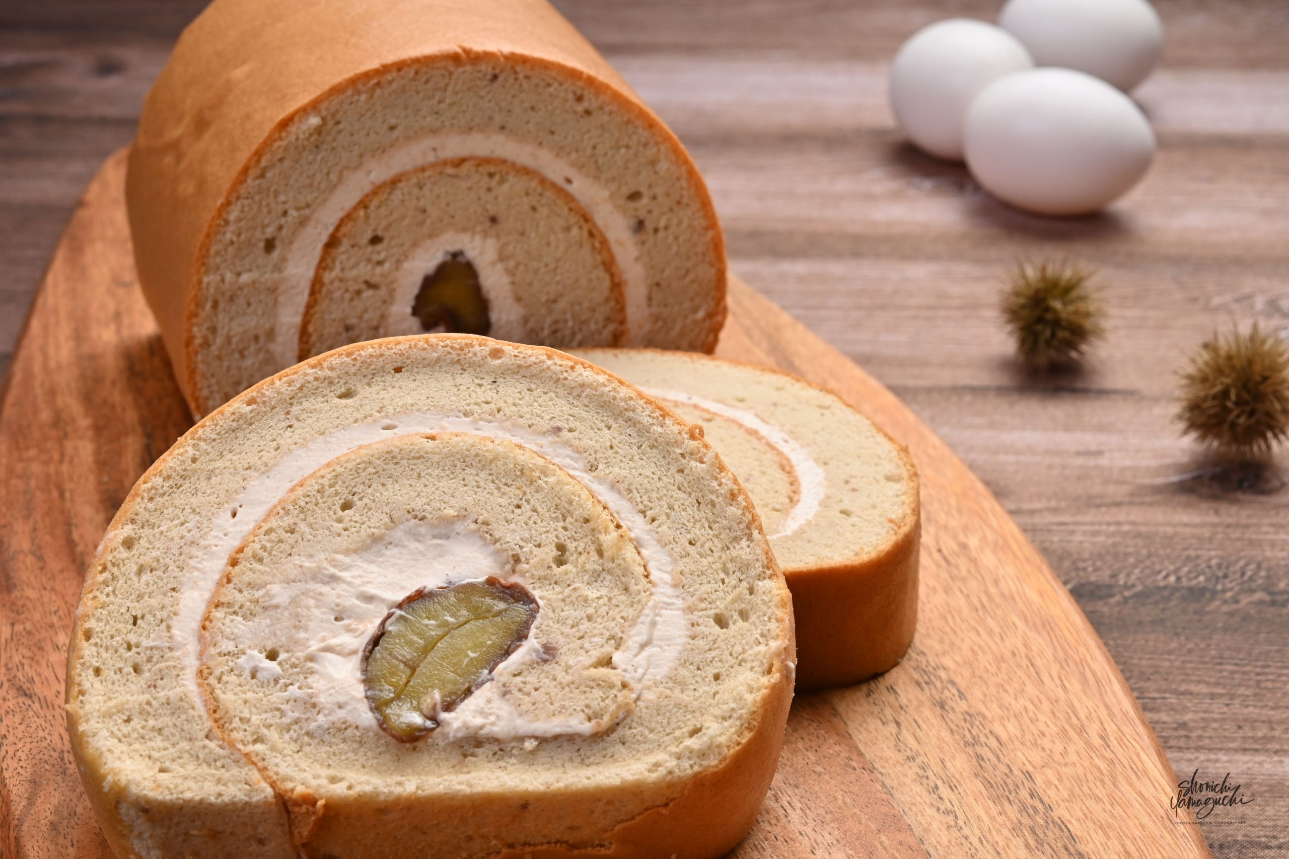 くりのロールケーキ