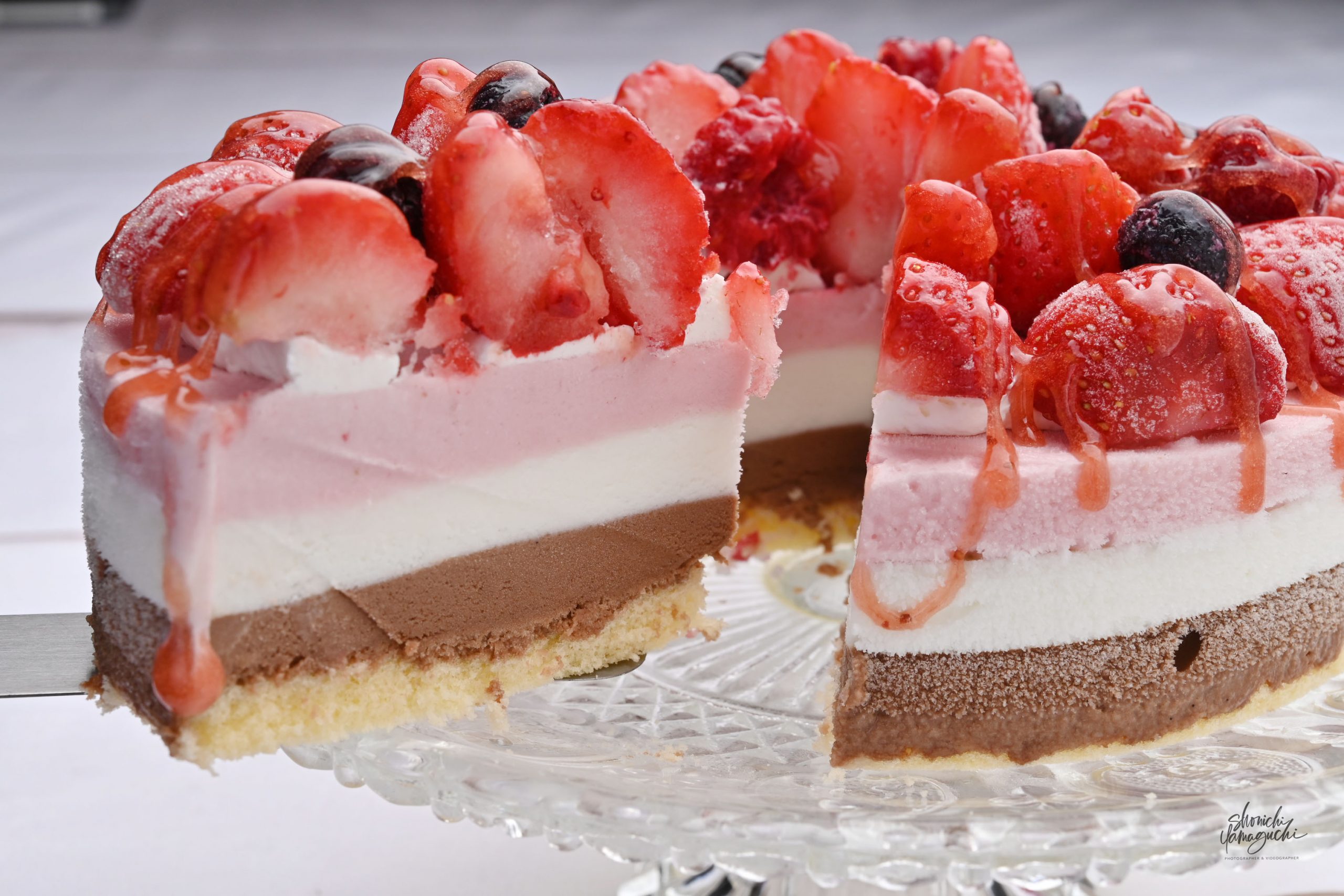 イチゴのアイスケーキ